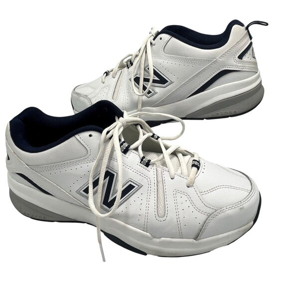 New Balance 608 v5 Mens Size 11 4E X Wide Athletic Training Shoes White Navy - Picture 1 of 16